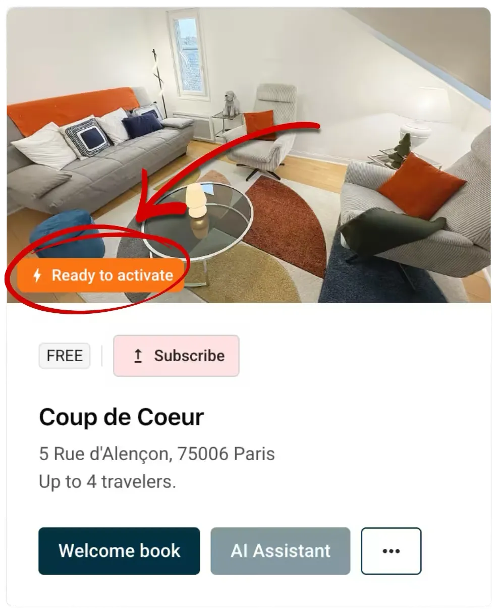 Carte du logement sur la page Logements