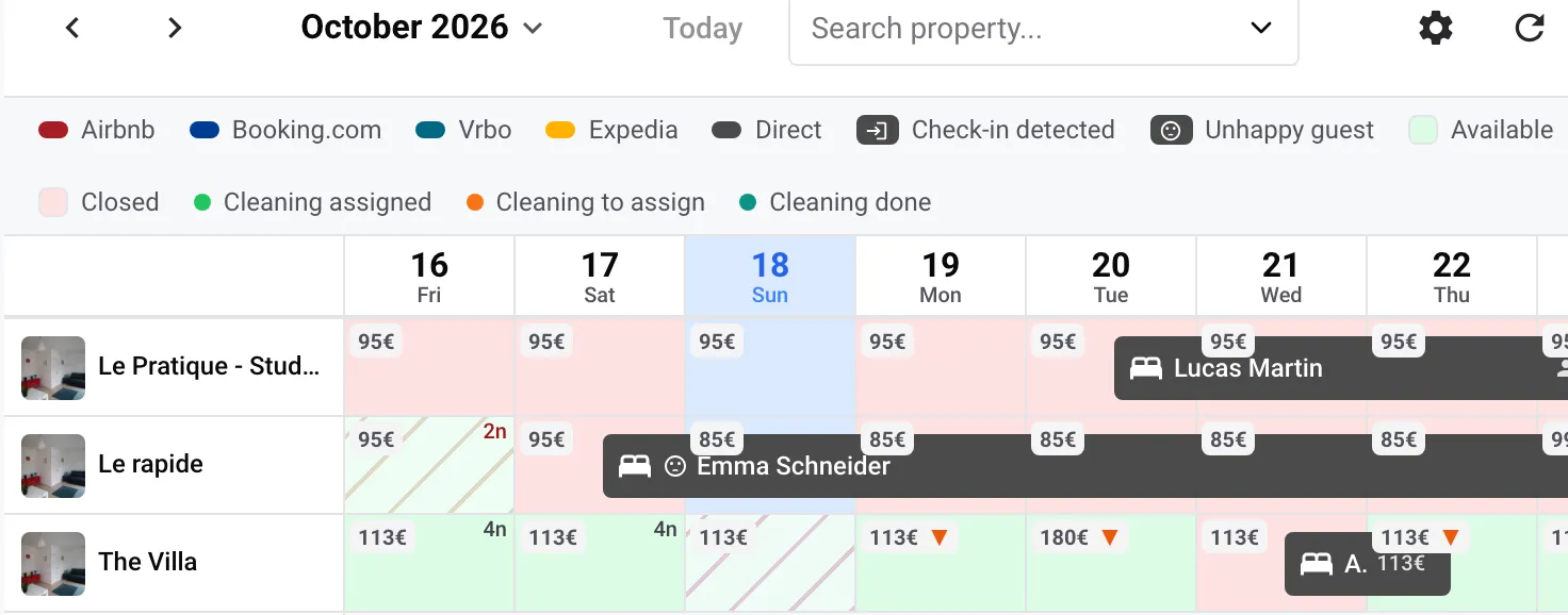 One calendar for every property