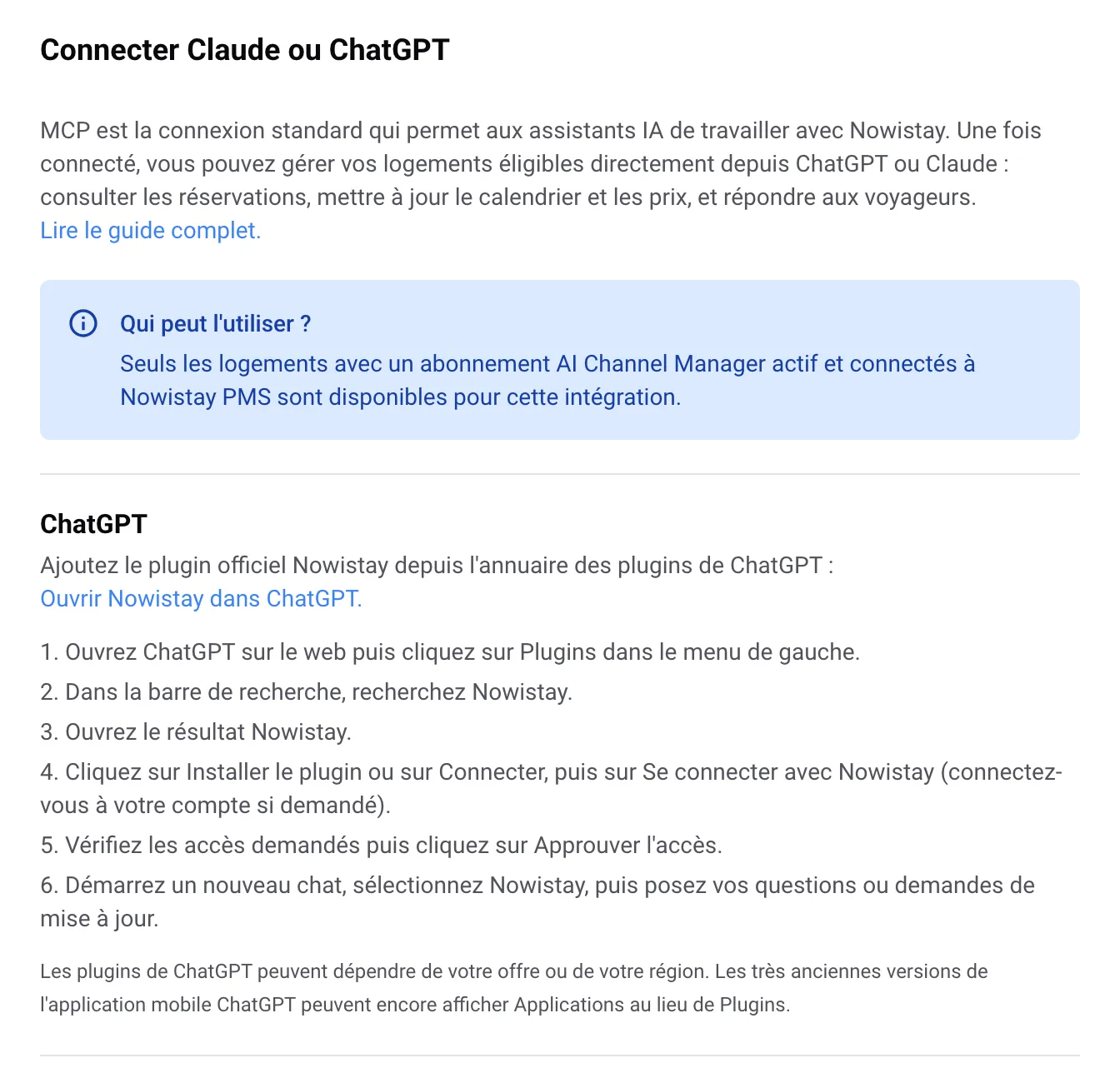 Pilotez tout depuis ChatGPT ou Claude