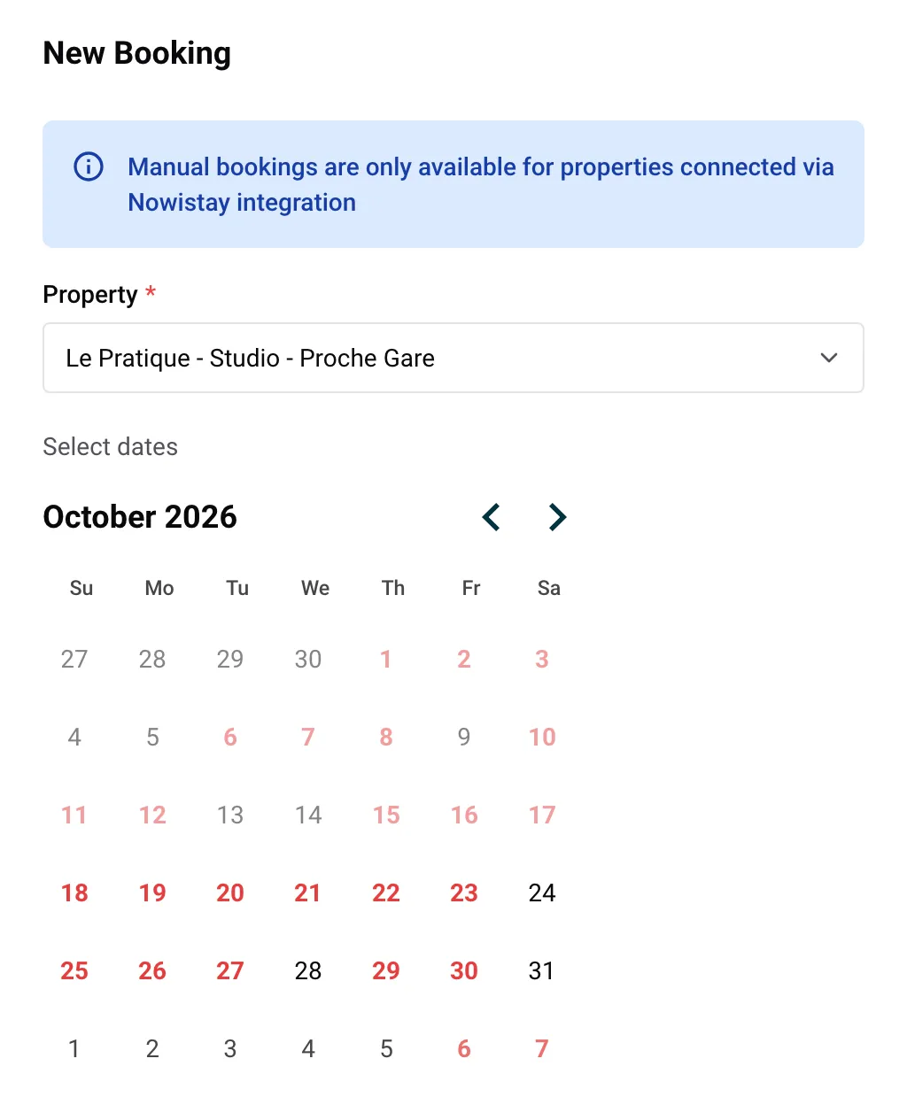 Every booking in one list