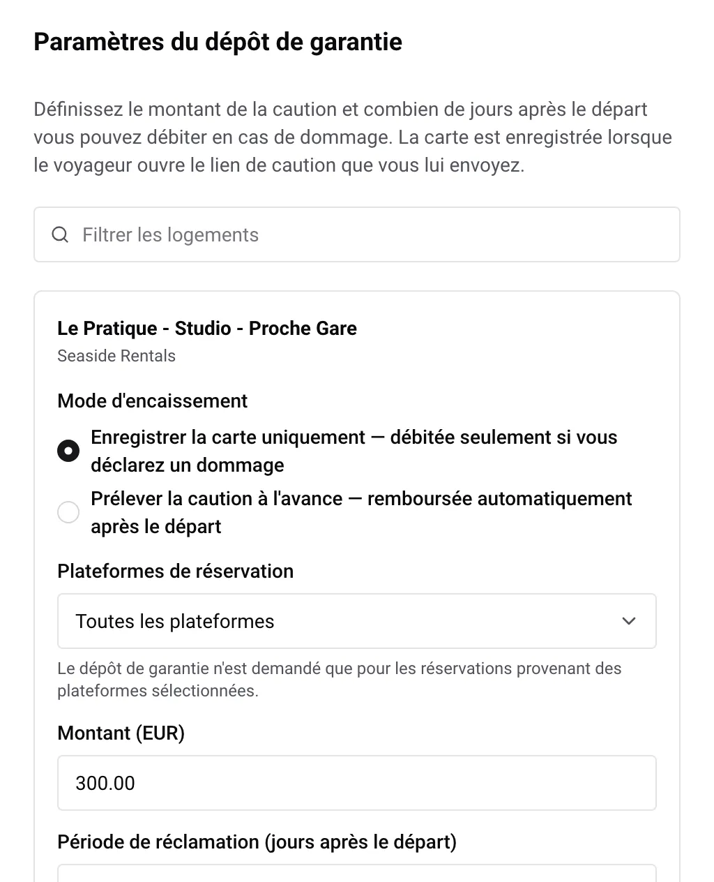 La caution, sans conversation gênante