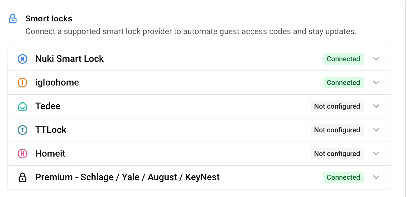 One door code per stay