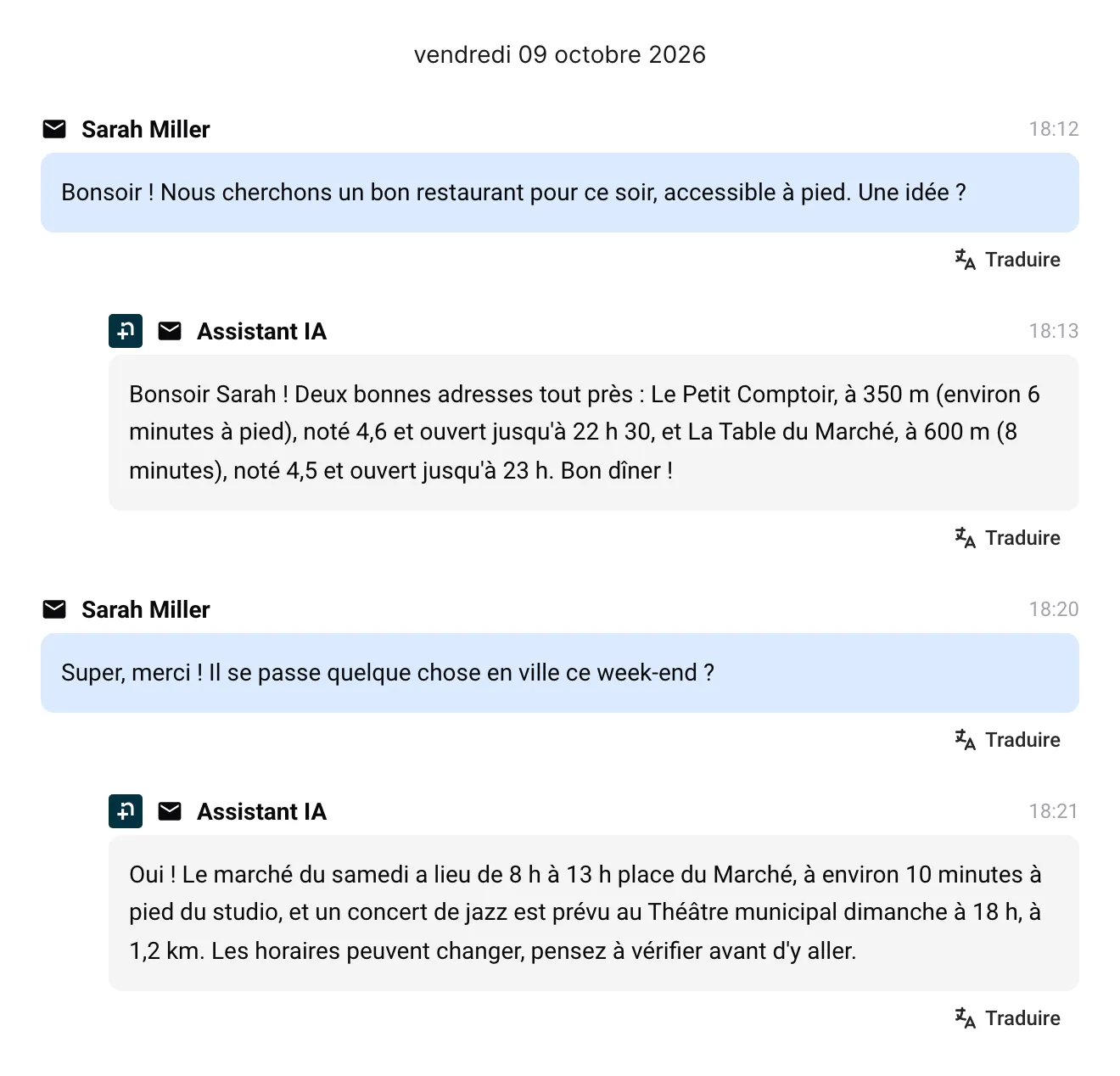 Connaît le quartier, au-delà de votre livret