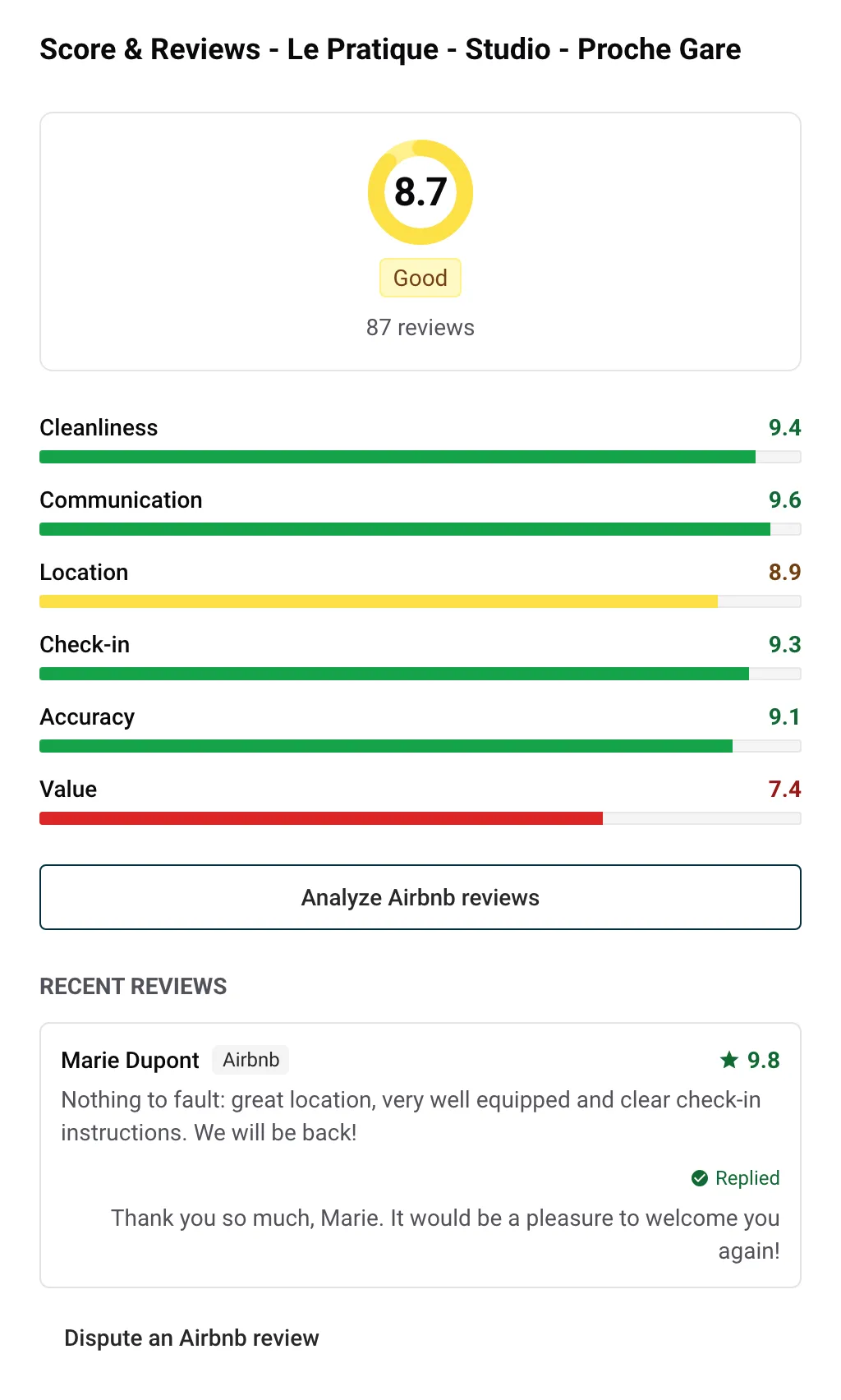 Your reviews in one place
