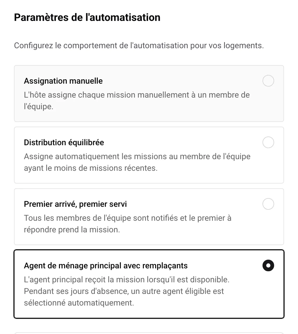 Une mission pour chaque rotation