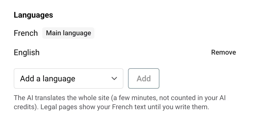 Up to 3 languages, translated for you