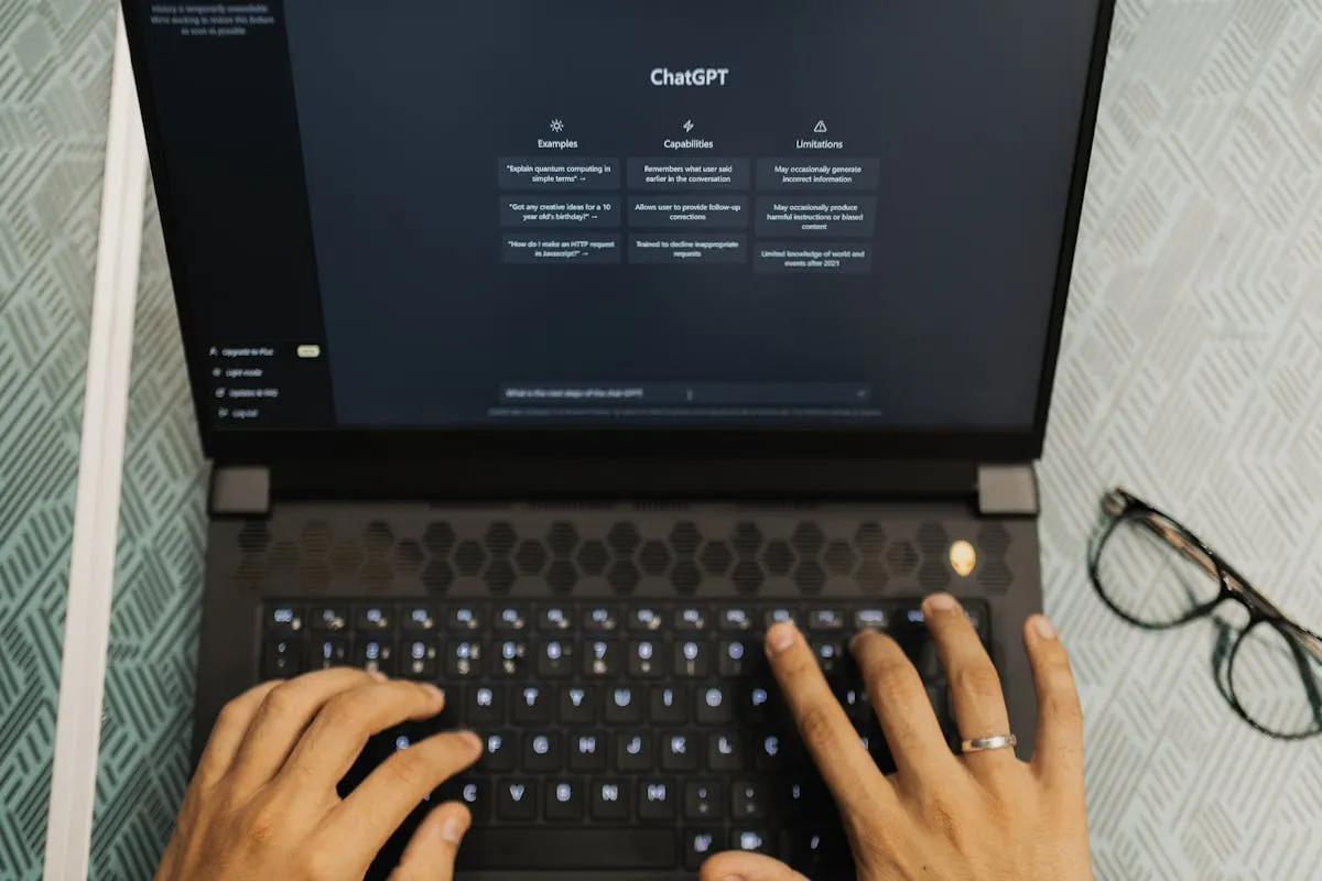Laptop with software interface