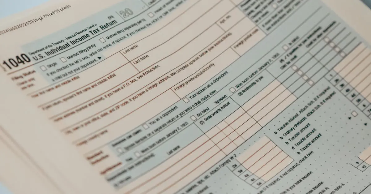 Detailed close-up image of a U.S. 1040 Individual Income Tax Return form, ideal for finance-related content. - Picture by Kindel Media